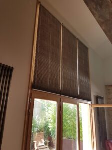 stores d’intérieur motorisation Somfy® sur batterie